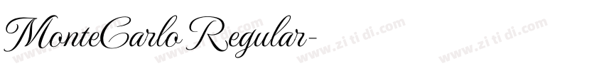 MonteCarlo Regular字体转换